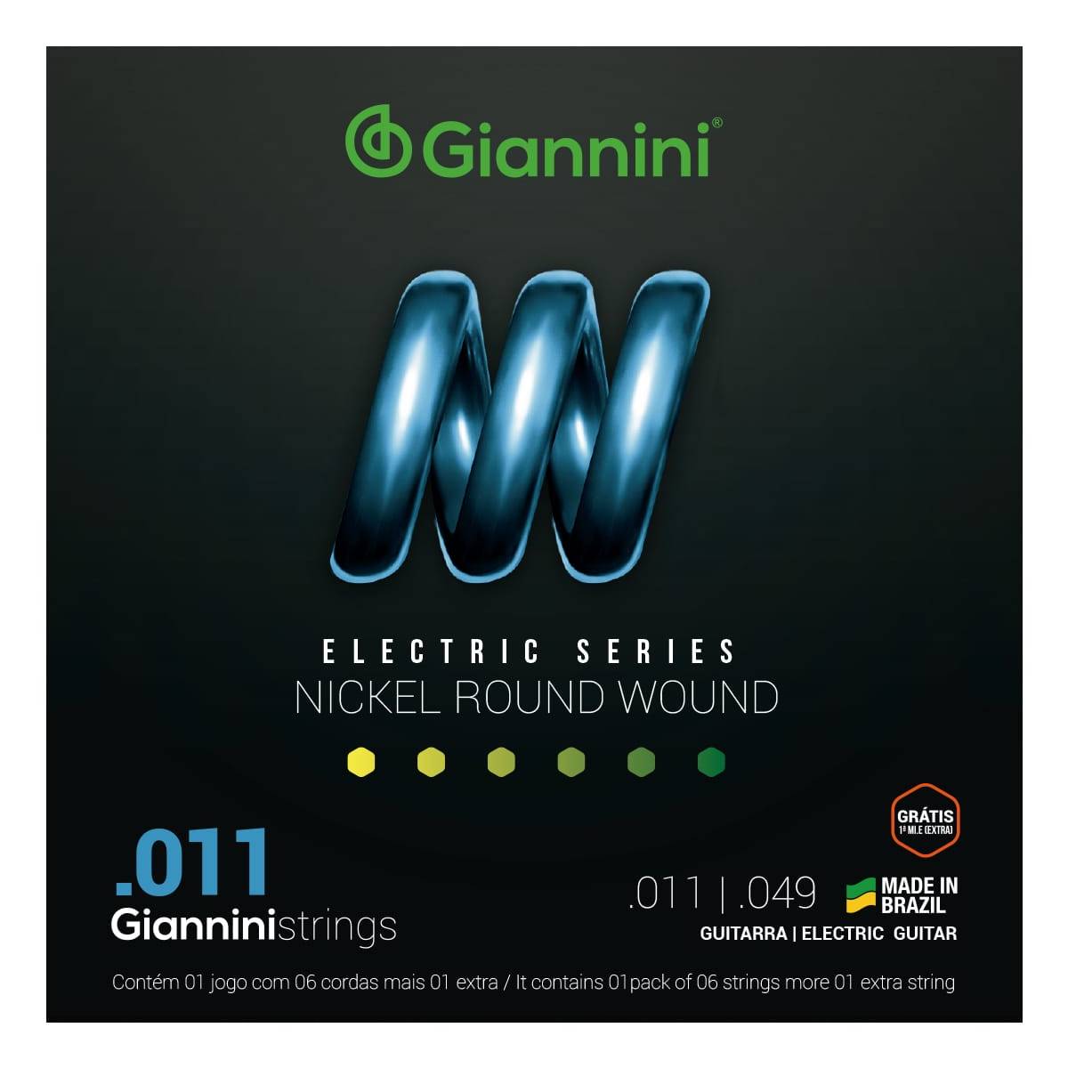 Encordado guitarra eléctrica Giannini EGST11