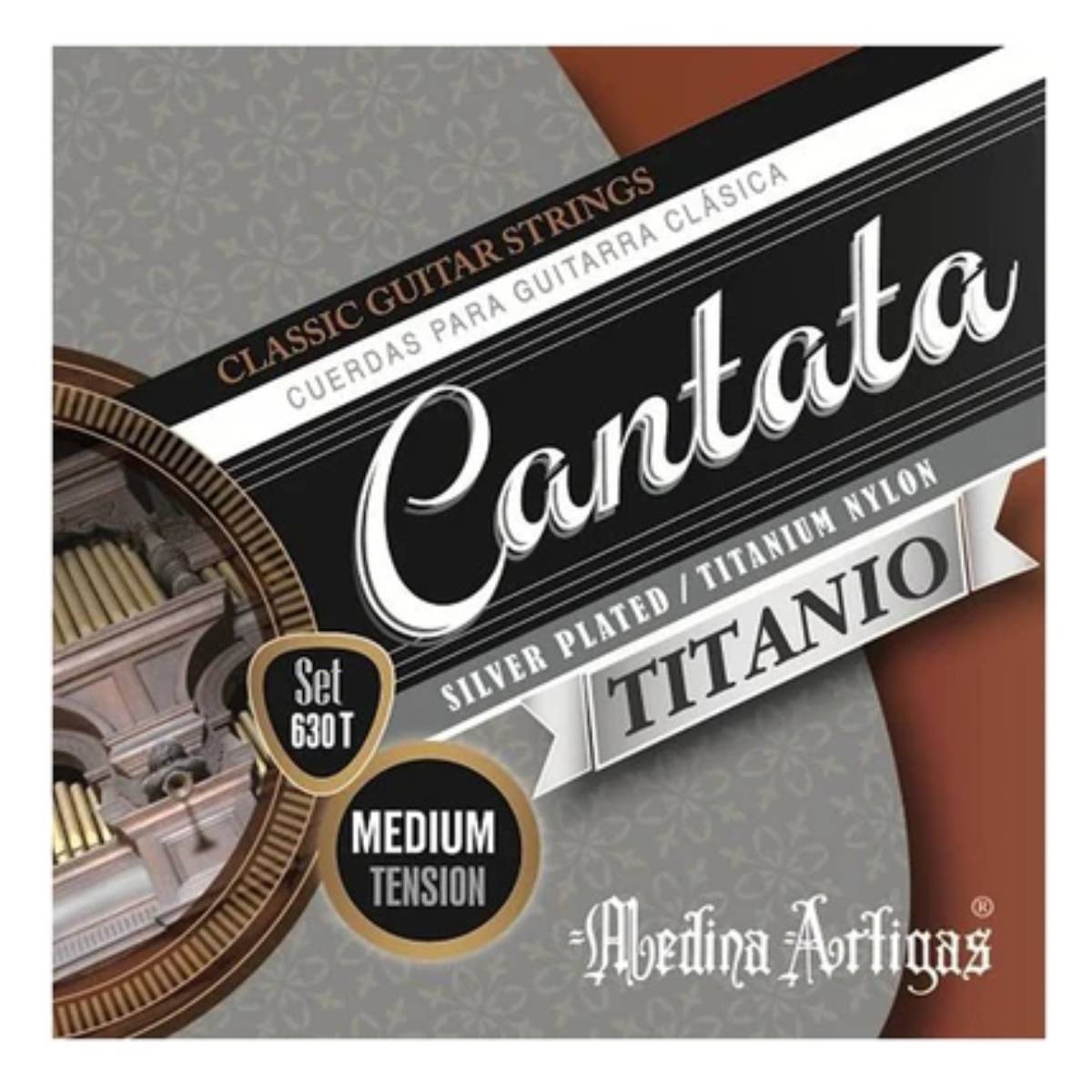 Encordado guitarra clásica titanio MT Medina Artigas Cantata 630T