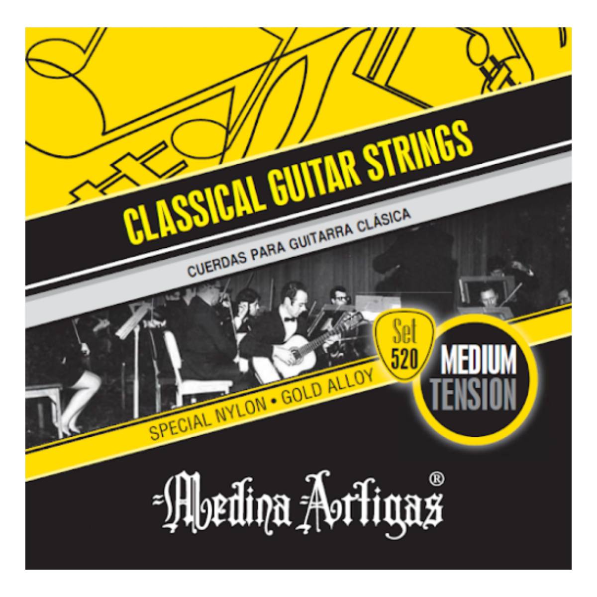 Encordado guitarra clásica Medina Artigas 520