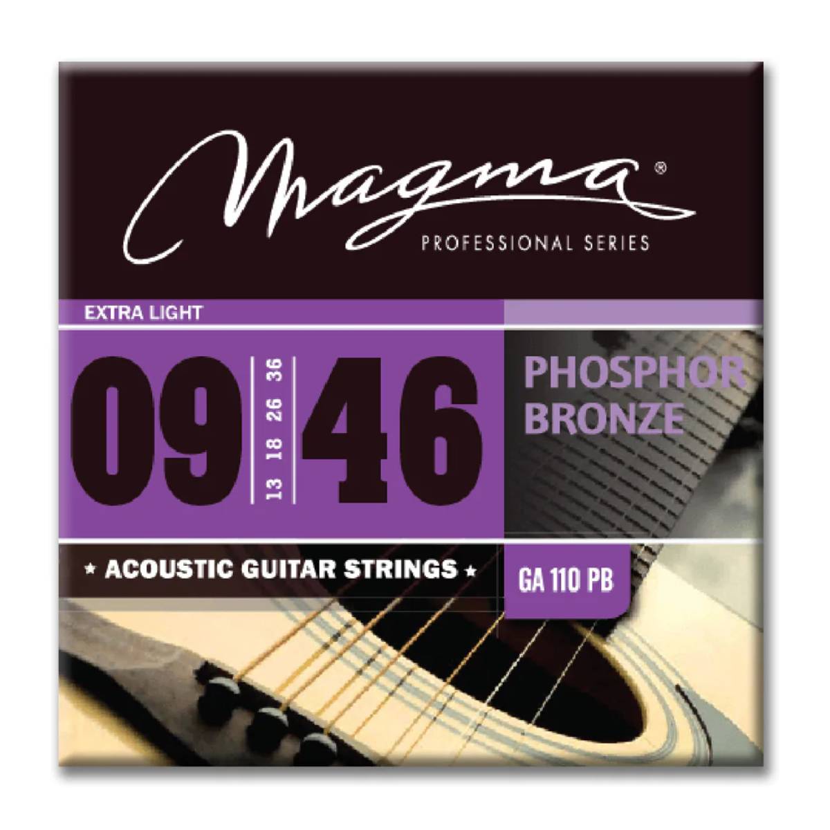Encordado guitarra acústica Magma GA110PB