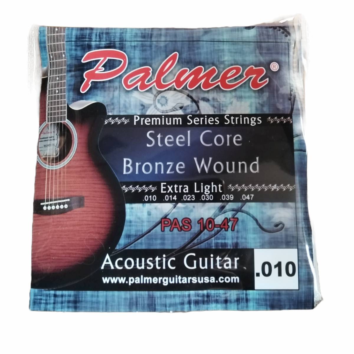 Encordado guitarra acústica Palmer PAS1047